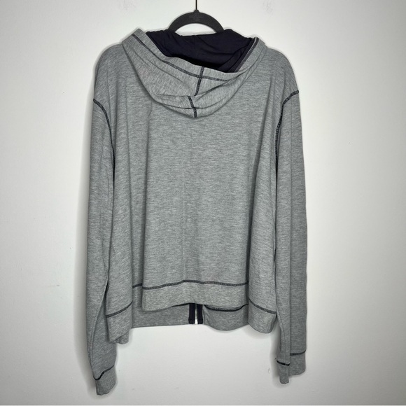 Fabletics Size 4x Grey Go-To Waffle Zip Up Hoodie & Sweatpants Set Lightweight - Picture 7 of 14